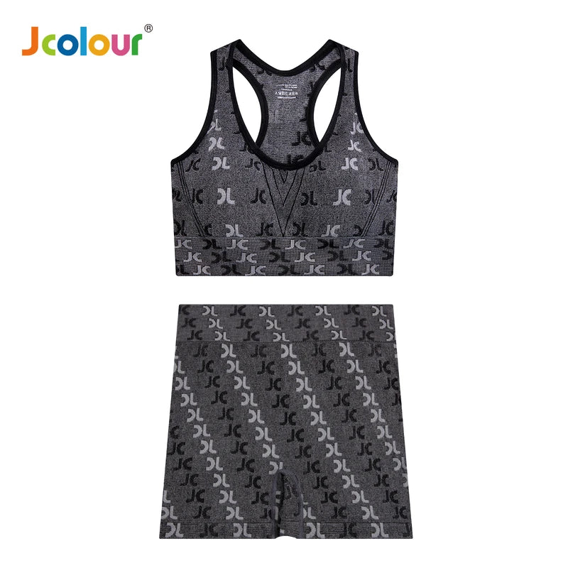 Conjunto Academia Fitness Feminino Leggings 1 Top Bra 1 Shorts