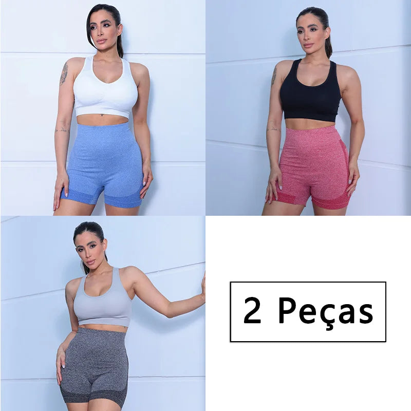 Conjunto de 2 peças: Calça e legging feminina.