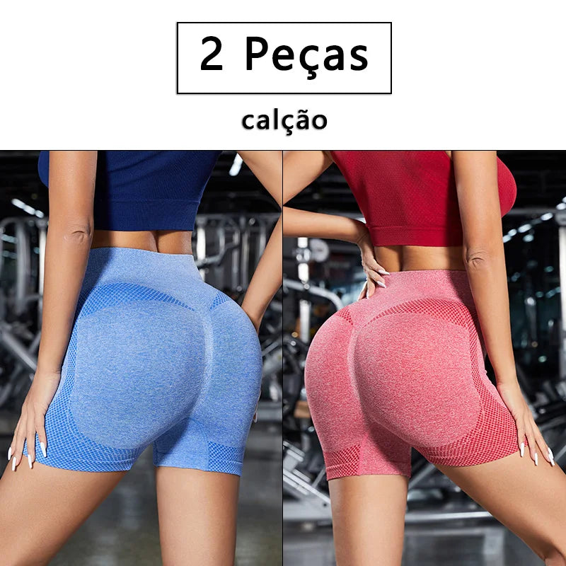 Conjunto de 2 peças: Calça e legging feminina.