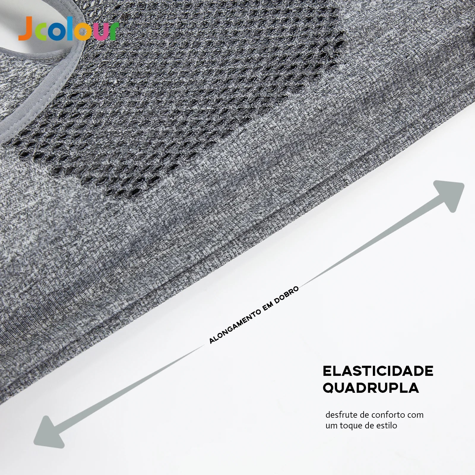 Conjunto de Top e Shorts Esportivo Feminino, Respirável e de Secagem Rápida