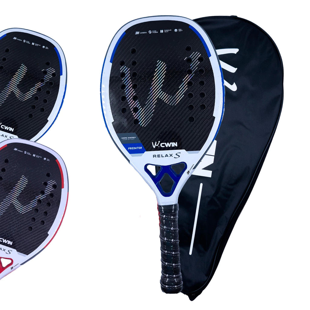 Raquete Beach Tenis Camewin Carbono 3K Relax Ed Especial Potencia Leve Capa Profissional Tratamento
