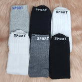 KIT 6 Pares Meias Masculina Cano Alto Sport
