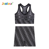 Conjunto Academia Fitness Feminino Leggings 1 Top Bra 1 Shorts