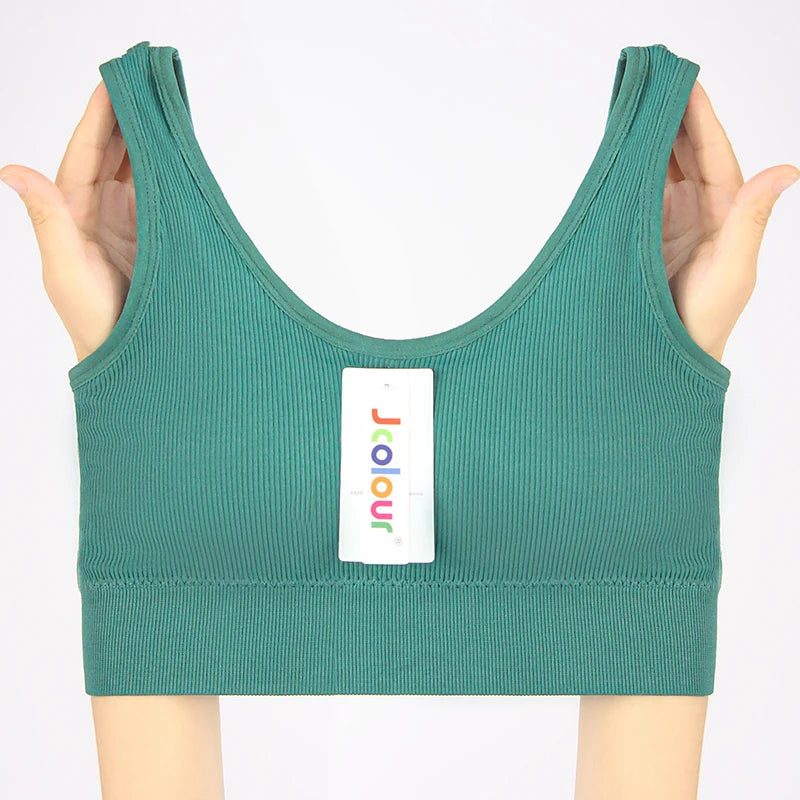 Conjunto de 3 peças: Top esportivo push-up, Poliéster, Respirável e confortável.