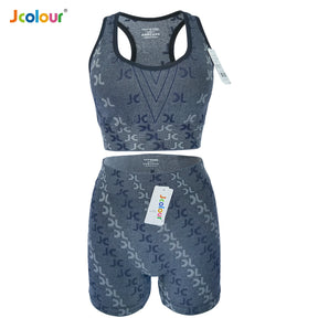 Conjunto Academia Fitness Feminino Leggings 1 Top Bra 1 Shorts