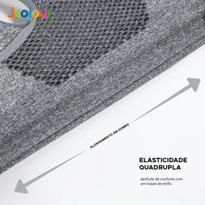 Conjunto de Top e Shorts Esportivo Feminino, Respirável e de Secagem Rápida