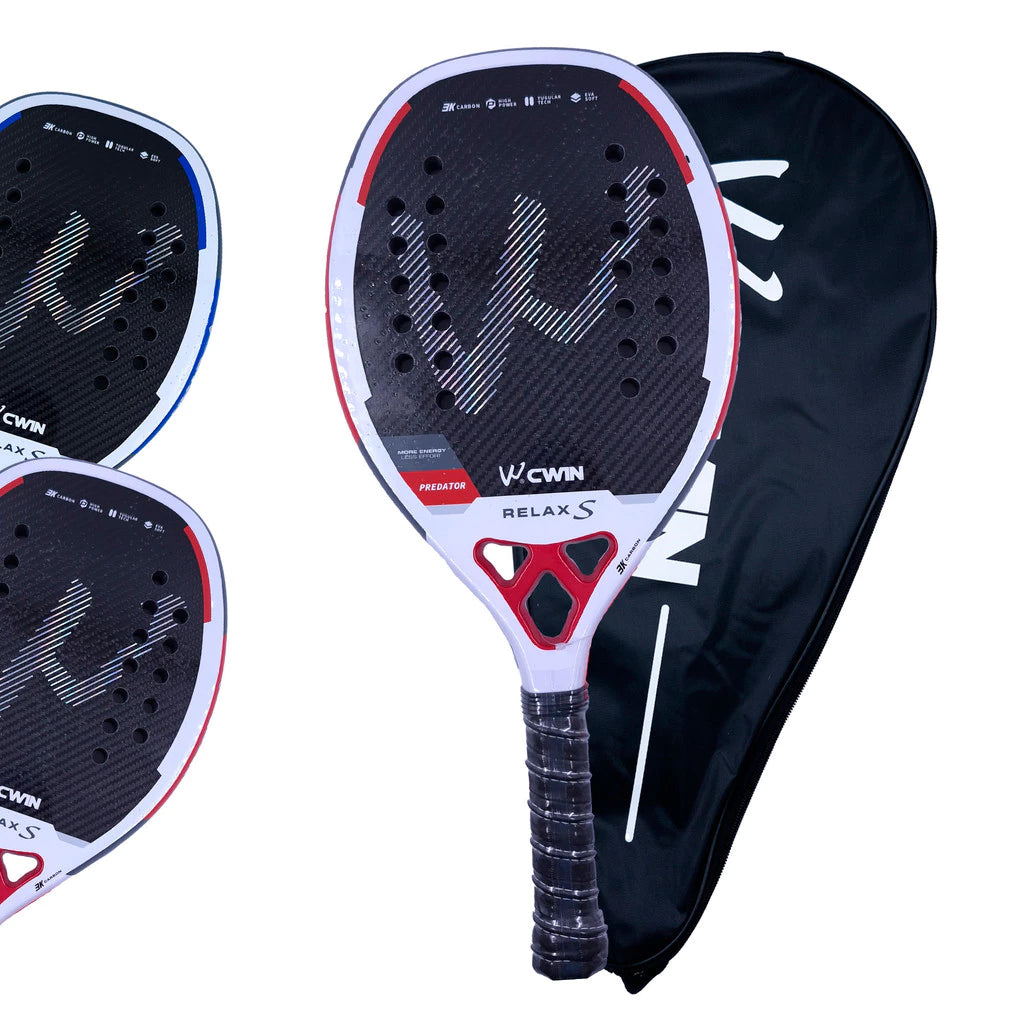 Raquete Beach Tenis Camewin Carbono 3K Relax Ed Especial Potencia Leve Capa Profissional Tratamento